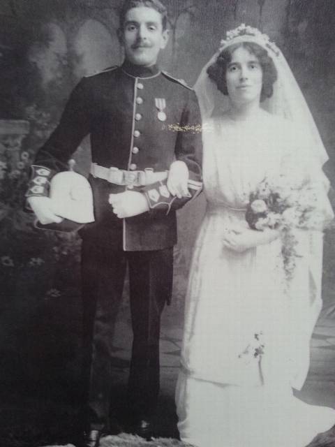 grandfather's wedding Percival and Florence Mary